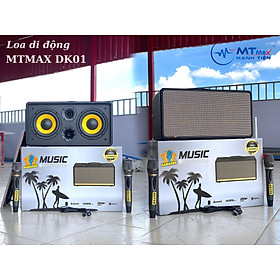 Loa Di Động MTMAX DK01 – Loa Xách Tay Công Suất Lớn, Bass Đôi 16cm, Kèm 2 Micro Cao Cấp Âm Thanh Mạnh Mẽ, Sống Động Hay Ho Và Rõ Ràng Hàng Chính Hãng