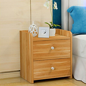 Tủ đầu giường gỗ 2 ngăn cao cấp-màu ngẫu nhiên
