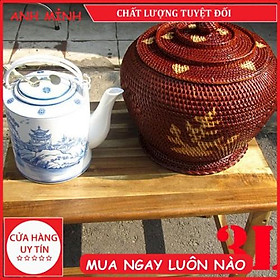 Mua Ủ bình trà  ủ ấm tích bằng tre