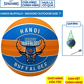 Quả bóng rổ Spalding Hà Nội Buffaloes Size 7- Tặng kim bơm bóng và túi lưới đựng bóng