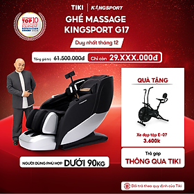 Ghế massage KINGSPORT G17 công nghệ Massage Kingtech Touch Pro, công nghệ massage sóng âm, 12 bài massage chuyên nghiệp