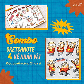 Hình ảnh Review WeStudy - Combo sáng tạo cùng vẽ sketchnote và xây dựng nhân vật hoạt hình