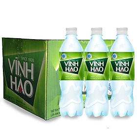 NƯỚC KHOÁNG VĨNH HẢO CÓ GA LẠT thùng 24 chai 500ml