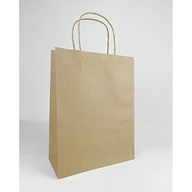 TÚI GIẤY KRAFT NÂU TRƠN. KÍCH THƯỚC 22x10x28.7 CM. COMBO 10 CÁI