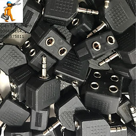 Mua 2 Jack chia loa 1ra 2 đầu loa chuẩn 3.5 từ 1 ra 2 đen