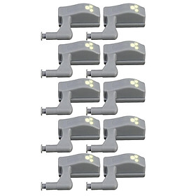 10x Smart Hinge Light Sensor LED Night Lamp Inside Cabinet Battery Operated Warm