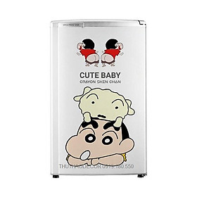 Miếng dán tủ lạnh SHIN BÚT CHÌ - Decal dán tủ lạnh