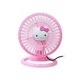 Quạt điện mini để trên bàn Hello Kitty USB