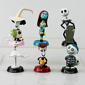 Bộ 06 mô Hình Nhân Vật Trong The Nightmare Befor Christmas