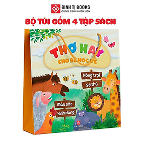 Sách - Thơ Hay Cho Bé Học Về - Combo 4 Cuốn - Đinh Tị Books