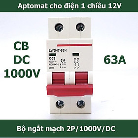 Mua Bộ ngắt mạch CB điện một chiều cầu dao cho Solar Năng Lượng Mặt Trời FXBZ-63/2P DC 1000V 25A 40A 63A