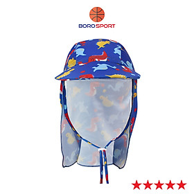 Nón Chống Nắng Trẻ Em Cleaco Chống Nắng, Chống Tia UV, Màu Sắc Đẹp Mắt, Phù Hợp Cho Việc Đi Xe Máy Hoặc Đi Biển - Khủng long