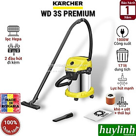 Mua Máy hút bụi khô  ướt và thổi bụi Karcher WD3 S Premium - 17 lít - Hàng chính hãng