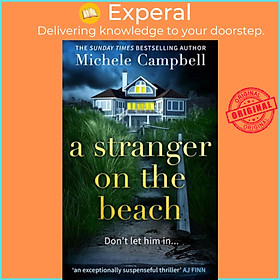 Sách - A Stranger on the Beach by Michele Campbell (UK edition, paperback)