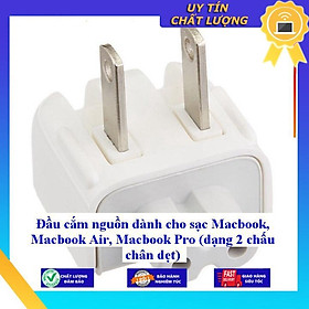 Hình ảnh Đầu cắm nguồn dùng cho sạc Macbook Macbook Air Macbook Pro ( dạng 2 chấu chân dẹt ) - Hàng Nhập Khẩu New Seal