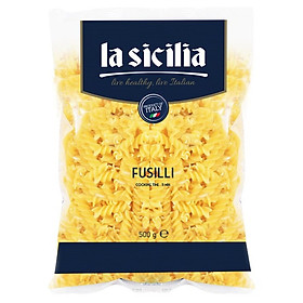 Nui xoắn Fusilli Pasta La Sicilia gói 500g 