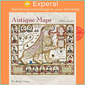 Sách - Antique Maps 2024 Wall Calendar by Pomegranate (UK edition, paperback)