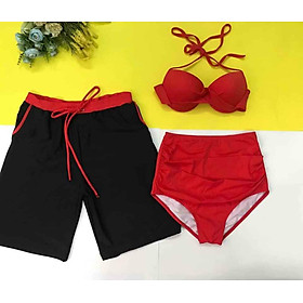 Set Đồ Bơi Nam Nữ Phối Màu