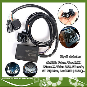 Bộ mạch mở tắt đèn -S-U N F-A xe AirBlade 2020 Lead Wave RSX Winner X SHVN SH mode Future Vision tích hợp công tắc Coss Pha Green Networks Group