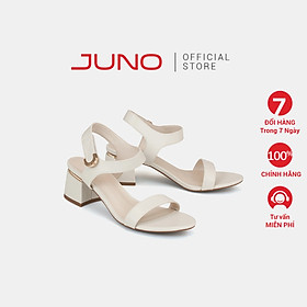 Giày Sandal Nữ 5cm Thời Trang JUNO Quai Ngang Hậu Xé Dán SD05099