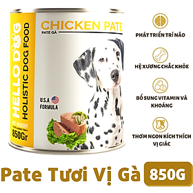 Pate Cho Chó Vị Gà - Hello Dog Chicken Pate 850G