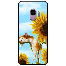 Ốp lưng in cho Samsung S9 Mẫu Mèo Ngủ