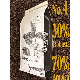 Combo 2 gói 500g cafe LeeLong4 gu nhẹ (30 Robusta / 70 Arabica)