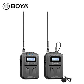  Micro Thu Âm Không Dây Boya BY-WM6S, Micro Cho Điện Thoại, Máy Ảnh, Máy Quay, 48 Kênh Sóng UHF, Phạm Vi Hoạt Động 70m - Hàng chính hãng