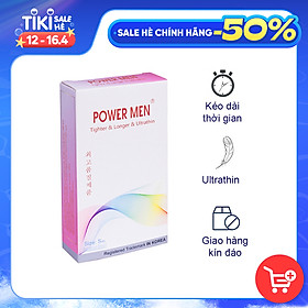 Hình ảnh Bao cao su Ôm sát Siêu mỏng Powermen Kéo dài thời gian quan hệ cho Nam ( Size 49mm)