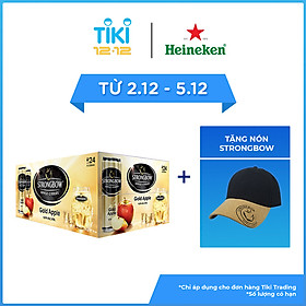 Thùng 24 Lon Cao Strongbow Vị Táo Nguyên Bản (330ml / Lon)