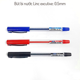 Bút bi nước ấn độ ngòi 0.5mm 12 cái.