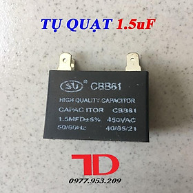 Mua Tụ Quạt 1.5uF  Tụ điện dùng cho quạt máy điều hòa