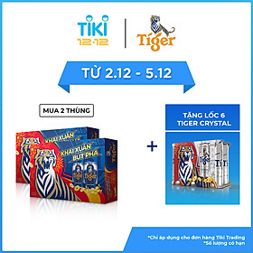 Thùng Bia Tiger 24 Lon (330ml / Lon) - Bao Bì Xuân