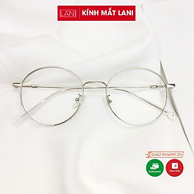 Gọng kính cận nam nữ tròn nhỏ kim loại thanh mảnh ulzzang Lani 2626 - Mắt kính có độ theo yêu cầu