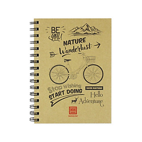 Sổ lò xo A5 200 trang Green Plant 4155 (5 quyển)