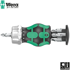 Mua Dụng cụ mở vít cán ngắn tròng cóc tự động Wera 05008885001 Kraftform Kompakt Stubby Magazin RA 3 gồm 6 cái  3 vít dẹp và 3 vít 4 cạnh