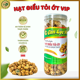 HẠT ĐIỀU RANG TỎI ỚT TÂN LỘC PHÁT - HỘP 500G