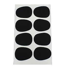 8PCS Black 0.3mm Adhesive Mouthpiece Patches Cushions for Tenor Saxophone