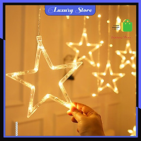 Mua Đèn Trang Trí Led Ngôi Sao Ánh Trăng Treo Rèm Cửa Thích Hợp Trang Trí Phòng Khách Sạn Cửa Hàng