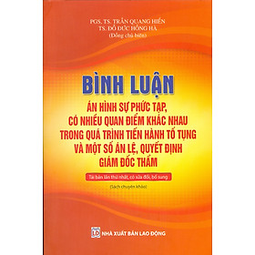 Bình Luận Án Hình Sự Phức Tạp, Có Nhiều Quan Điểm Khác Nhau Trong Quá Trình Tiến Hành Tố Tụng Và Một Số Án Lệ, Quyết Định Giám Đốc Thẩm (Tái bản lần thứ nhất, có sửa đổi, bổ sung) (Sách Chuyên Khảo)