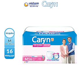 Tã Quần Mỏng Nhẹ Caryn Gói Siêu Lớn M16 16 Miếng