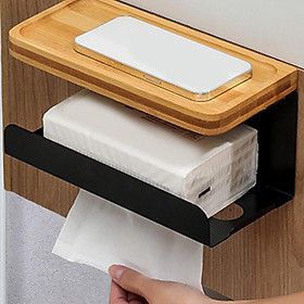 Wall Mounted Tissue Holder Tissue Dispenser for Kitchen Bathroom Decoration