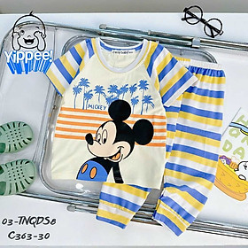 Đồ bộ cho bé, bộ áo ngắn tay quần dài cho bé size 5-28kg chất cotton mềm mát