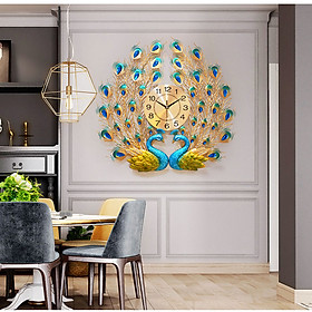 Đồng hồ trang trí chim công CY5 Đồng hồ treo tường Đồng hồ trang trí