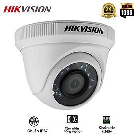 Mua Camera Analog Bán Cầu HIKVISION DS-2CE56B2-IPF 2MP Chống Nước.net chuẩn ful HD ngược sáng - Hàng chính hãng