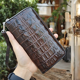 Ví dài cầm tay da cá sấu 1 khuôn gọn nhẹ dễ sử dụng!