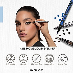 Bút kẻ mắt nước không lem dễ kẻ One Move Eyeliner INGLOT