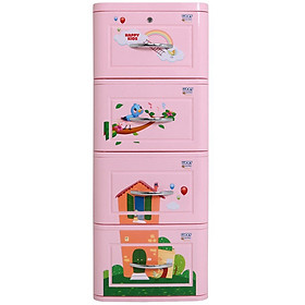 Mua Tủ Lucky Qui Phúc 4 Tầng - Họa Tiết Ngẫu Nhiên