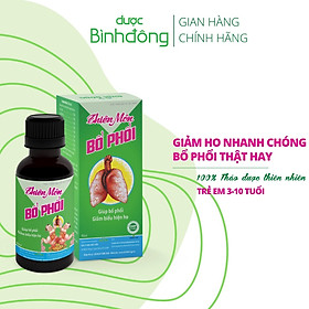 Hình ảnh Thiên Môn Bổ Phổi Dược Bình Đông – Chai 90ml dành cho Trẻ em – Giảm ho nhanh chóng, Bổ phổi thật hay