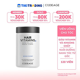 Viên uống cho tóc Codeage Hair Vitamins (120 viên)